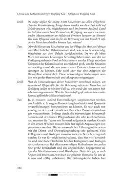 Bild der Seite - 384 - in Die Corona-Pandemie - Ethische, gesellschaftliche und theologische Reflexionen einer Krise