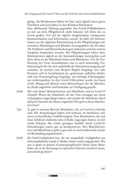 Bild der Seite - 387 - in Die Corona-Pandemie - Ethische, gesellschaftliche und theologische Reflexionen einer Krise