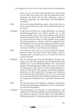 Image of the Page - 395 - in Die Corona-Pandemie - Ethische, gesellschaftliche und theologische Reflexionen einer Krise