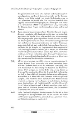 Bild der Seite - 406 - in Die Corona-Pandemie - Ethische, gesellschaftliche und theologische Reflexionen einer Krise