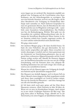 Image of the Page - 429 - in Die Corona-Pandemie - Ethische, gesellschaftliche und theologische Reflexionen einer Krise