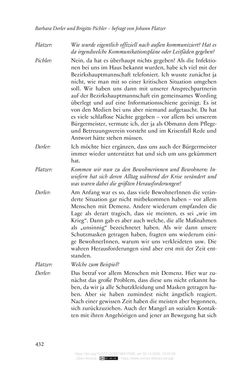 Image of the Page - 432 - in Die Corona-Pandemie - Ethische, gesellschaftliche und theologische Reflexionen einer Krise