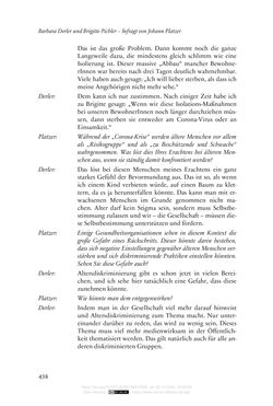 Image of the Page - 438 - in Die Corona-Pandemie - Ethische, gesellschaftliche und theologische Reflexionen einer Krise