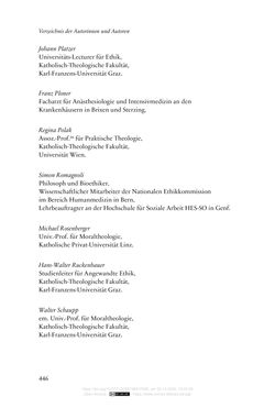 Bild der Seite - 446 - in Die Corona-Pandemie - Ethische, gesellschaftliche und theologische Reflexionen einer Krise