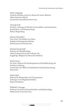 Bild der Seite - 447 - in Die Corona-Pandemie - Ethische, gesellschaftliche und theologische Reflexionen einer Krise