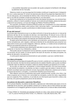 Image of the Page - 21 - in Cosmopolitismo Reflexivo - Educar mediante la investigación filosófica para construir comunidades inclusivas