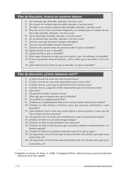 Bild der Seite - 124 - in Cosmopolitismo Reflexivo - Educar mediante la investigación filosófica para construir comunidades inclusivas