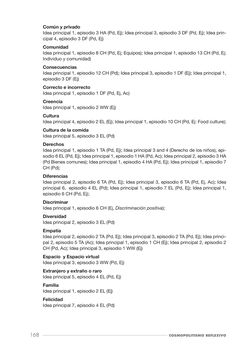 Bild der Seite - 168 - in Cosmopolitismo Reflexivo - Educar mediante la investigación filosófica para construir comunidades inclusivas