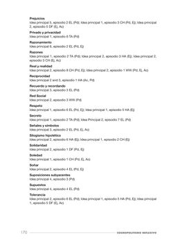 Bild der Seite - 170 - in Cosmopolitismo Reflexivo - Educar mediante la investigación filosófica para construir comunidades inclusivas