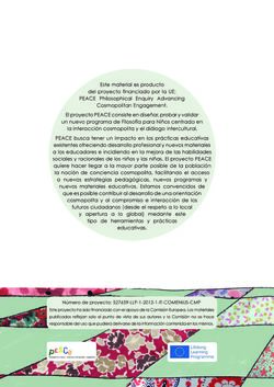 Image of the Page - Einband hinten - in Cosmopolitismo Reflexivo - Educar mediante la investigación filosófica para construir comunidades inclusivas