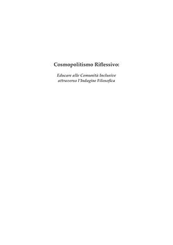 Image of the Page - (000001) - in Cosmopolitismo Riflessivo - Educare alle Comunità Inclusive attraverso l’Indagine Filosofica