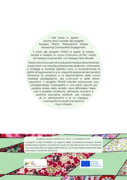 Image of the Page - Einband hinten - in Cosmopolitismo Riflessivo - Educare alle Comunità Inclusive attraverso l’Indagine Filosofica