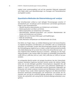 Image of the Page - 18 - in COVID-19 und aktuelle Herausforderungen in Schule und Bildung - Erste Befunde des Schul-Barometers in Deutschland, Österreich und der Schweiz