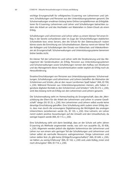 Image of the Page - 60 - in COVID-19 und aktuelle Herausforderungen in Schule und Bildung - Erste Befunde des Schul-Barometers in Deutschland, Österreich und der Schweiz