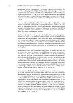 Image of the Page - 62 - in COVID-19 und aktuelle Herausforderungen in Schule und Bildung - Erste Befunde des Schul-Barometers in Deutschland, Österreich und der Schweiz