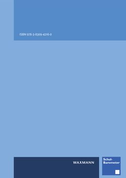 Bild der Seite - Einband hinten - in COVID-19 und aktuelle Herausforderungen in Schule und Bildung - Erste Befunde des Schul-Barometers in Deutschland, Österreich und der Schweiz