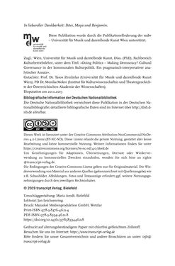 Image of the Page - (000004) - in Cultural Governance in Österreich - Eine interpretative Policy-Analyse zu kulturpolitischen Entscheidungsprozessen in Linz und Graz