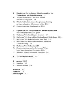 Image of the Page - 6 - in Cultural Governance in Österreich - Eine interpretative Policy-Analyse zu kulturpolitischen Entscheidungsprozessen in Linz und Graz