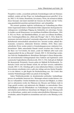 Bild der Seite - 39 - in Cultural Governance in Österreich - Eine interpretative Policy-Analyse zu kulturpolitischen Entscheidungsprozessen in Linz und Graz