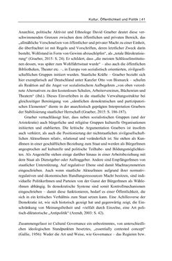 Image of the Page - 41 - in Cultural Governance in Österreich - Eine interpretative Policy-Analyse zu kulturpolitischen Entscheidungsprozessen in Linz und Graz