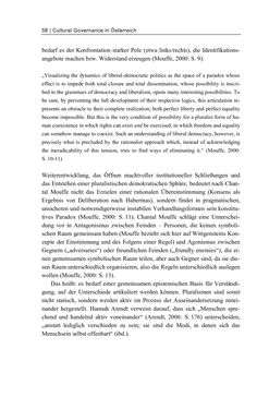 Bild der Seite - 58 - in Cultural Governance in Österreich - Eine interpretative Policy-Analyse zu kulturpolitischen Entscheidungsprozessen in Linz und Graz