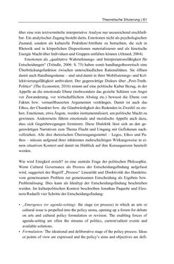 Bild der Seite - 61 - in Cultural Governance in Österreich - Eine interpretative Policy-Analyse zu kulturpolitischen Entscheidungsprozessen in Linz und Graz