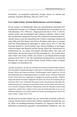 Bild der Seite - 71 - in Cultural Governance in Österreich - Eine interpretative Policy-Analyse zu kulturpolitischen Entscheidungsprozessen in Linz und Graz