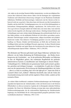 Image of the Page - 83 - in Cultural Governance in Österreich - Eine interpretative Policy-Analyse zu kulturpolitischen Entscheidungsprozessen in Linz und Graz