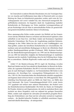 Bild der Seite - 93 - in Cultural Governance in Österreich - Eine interpretative Policy-Analyse zu kulturpolitischen Entscheidungsprozessen in Linz und Graz