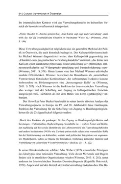 Image of the Page - 94 - in Cultural Governance in Österreich - Eine interpretative Policy-Analyse zu kulturpolitischen Entscheidungsprozessen in Linz und Graz