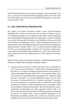 Image of the Page - 101 - in Cultural Governance in Österreich - Eine interpretative Policy-Analyse zu kulturpolitischen Entscheidungsprozessen in Linz und Graz