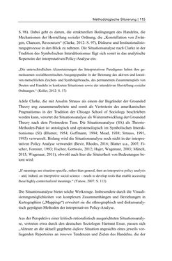 Image of the Page - 115 - in Cultural Governance in Österreich - Eine interpretative Policy-Analyse zu kulturpolitischen Entscheidungsprozessen in Linz und Graz