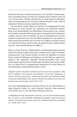 Bild der Seite - 131 - in Cultural Governance in Österreich - Eine interpretative Policy-Analyse zu kulturpolitischen Entscheidungsprozessen in Linz und Graz