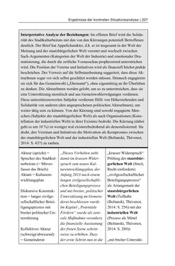 Image of the Page - 207 - in Cultural Governance in Österreich - Eine interpretative Policy-Analyse zu kulturpolitischen Entscheidungsprozessen in Linz und Graz