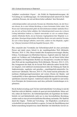 Bild der Seite - 220 - in Cultural Governance in Österreich - Eine interpretative Policy-Analyse zu kulturpolitischen Entscheidungsprozessen in Linz und Graz