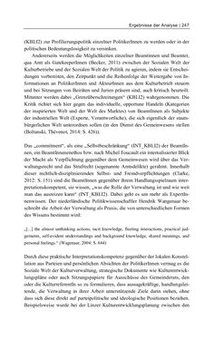 Bild der Seite - 247 - in Cultural Governance in Österreich - Eine interpretative Policy-Analyse zu kulturpolitischen Entscheidungsprozessen in Linz und Graz