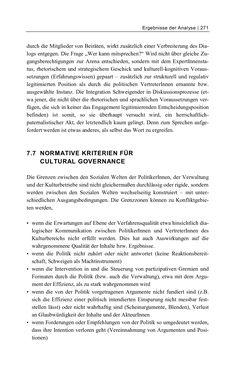 Bild der Seite - 271 - in Cultural Governance in Österreich - Eine interpretative Policy-Analyse zu kulturpolitischen Entscheidungsprozessen in Linz und Graz