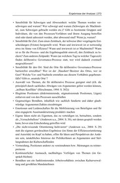 Bild der Seite - 273 - in Cultural Governance in Österreich - Eine interpretative Policy-Analyse zu kulturpolitischen Entscheidungsprozessen in Linz und Graz