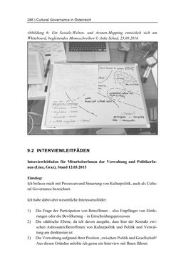 Image of the Page - 286 - in Cultural Governance in Österreich - Eine interpretative Policy-Analyse zu kulturpolitischen Entscheidungsprozessen in Linz und Graz