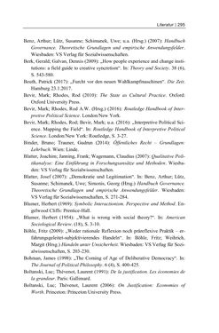 Bild der Seite - 295 - in Cultural Governance in Österreich - Eine interpretative Policy-Analyse zu kulturpolitischen Entscheidungsprozessen in Linz und Graz