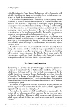 Image of the Page - 38 - in Cyborg Mind - What Brain–Computer and Mind–Cyberspace Interfaces Mean for Cyberneuroethics