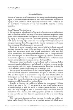 Image of the Page - 74 - in Cyborg Mind - What Brain–Computer and Mind–Cyberspace Interfaces Mean for Cyberneuroethics