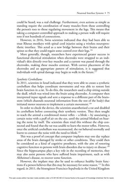 Bild der Seite - 75 - in Cyborg Mind - What Brain–Computer and Mind–Cyberspace Interfaces Mean for Cyberneuroethics
