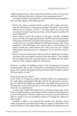 Image of the Page - 77 - in Cyborg Mind - What Brain–Computer and Mind–Cyberspace Interfaces Mean for Cyberneuroethics