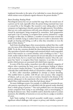 Image of the Page - 78 - in Cyborg Mind - What Brain–Computer and Mind–Cyberspace Interfaces Mean for Cyberneuroethics