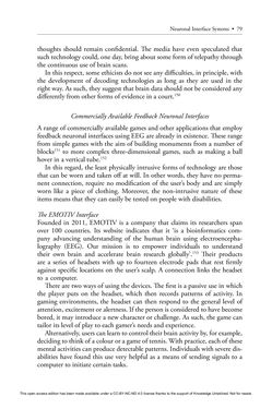 Image of the Page - 79 - in Cyborg Mind - What Brain–Computer and Mind–Cyberspace Interfaces Mean for Cyberneuroethics
