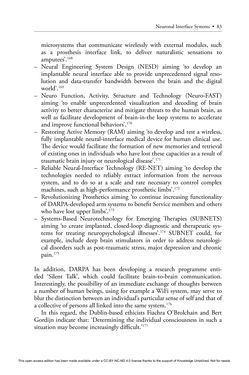 Image of the Page - 83 - in Cyborg Mind - What Brain–Computer and Mind–Cyberspace Interfaces Mean for Cyberneuroethics