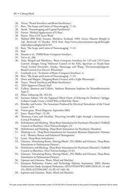Image of the Page - 88 - in Cyborg Mind - What Brain–Computer and Mind–Cyberspace Interfaces Mean for Cyberneuroethics
