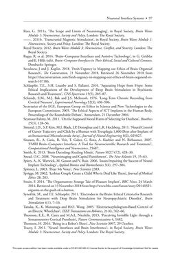Bild der Seite - 97 - in Cyborg Mind - What Brain–Computer and Mind–Cyberspace Interfaces Mean for Cyberneuroethics
