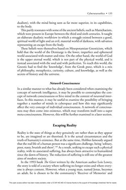Image of the Page - 135 - in Cyborg Mind - What Brain–Computer and Mind–Cyberspace Interfaces Mean for Cyberneuroethics